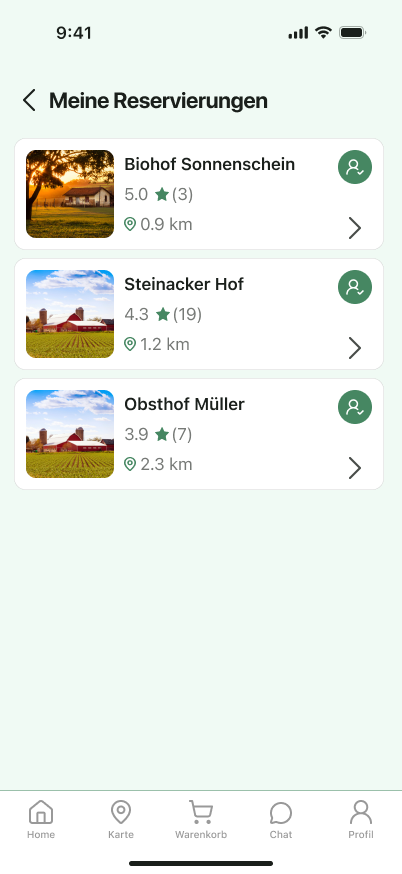 Ernte Route buyer screen 13