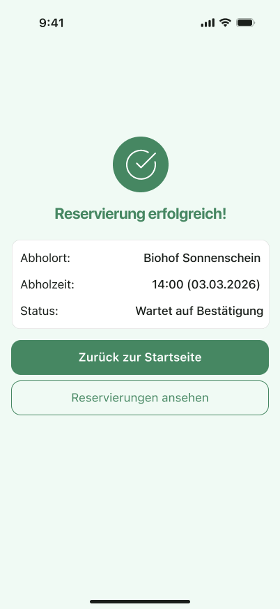 Ernte Route buyer screen 11