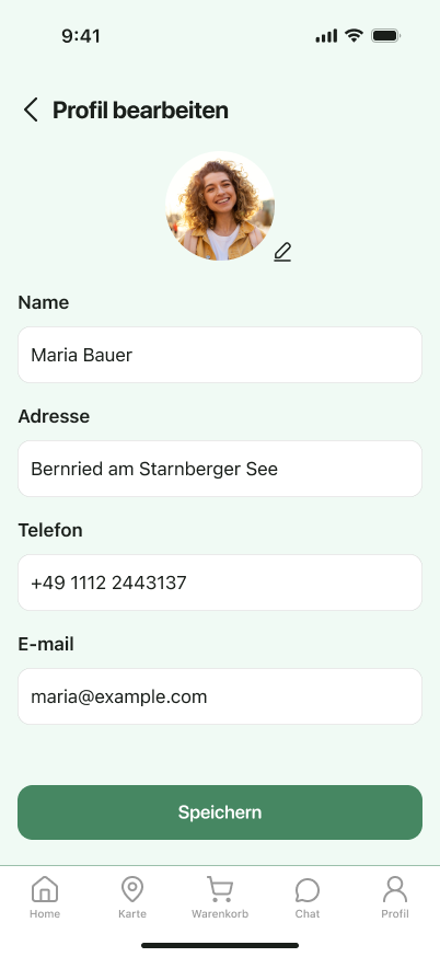 Ernte Route buyer screen 17