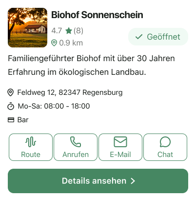Ernte Route buyer screen 7