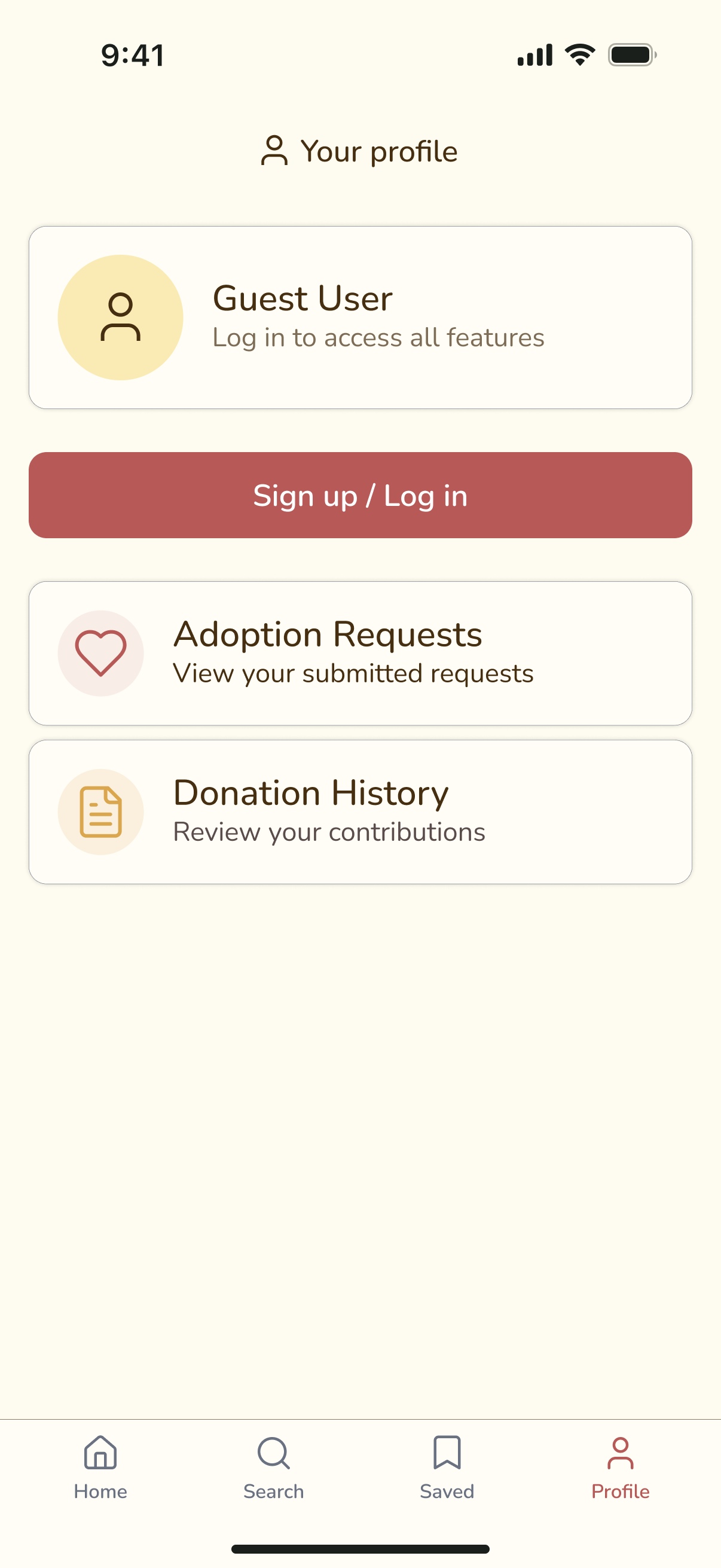 Ventura profile page